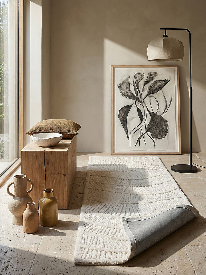 Teppich Weiß Läufer Editorial Styling_