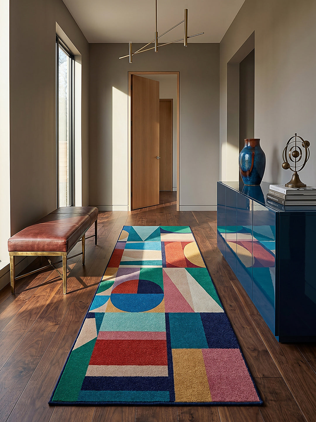 Teppich Multi Läufer im modernen Wohnzimmer_