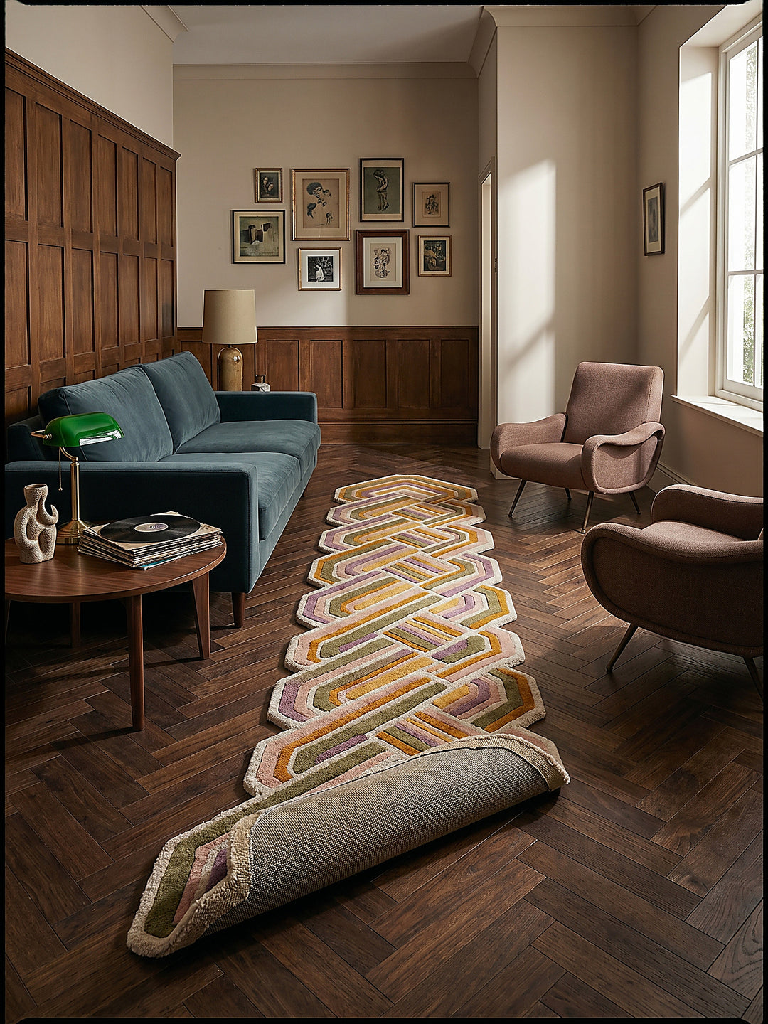 Teppich Flieder Läufer Editorial Styling_