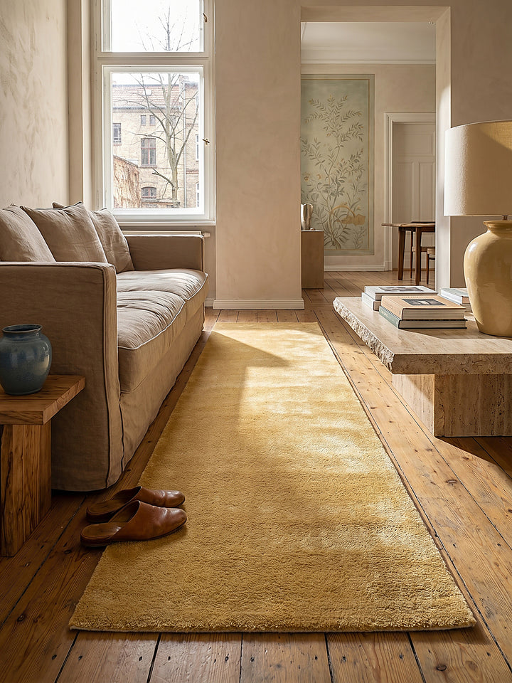 Teppich Gold Textur Nahaufnahme_