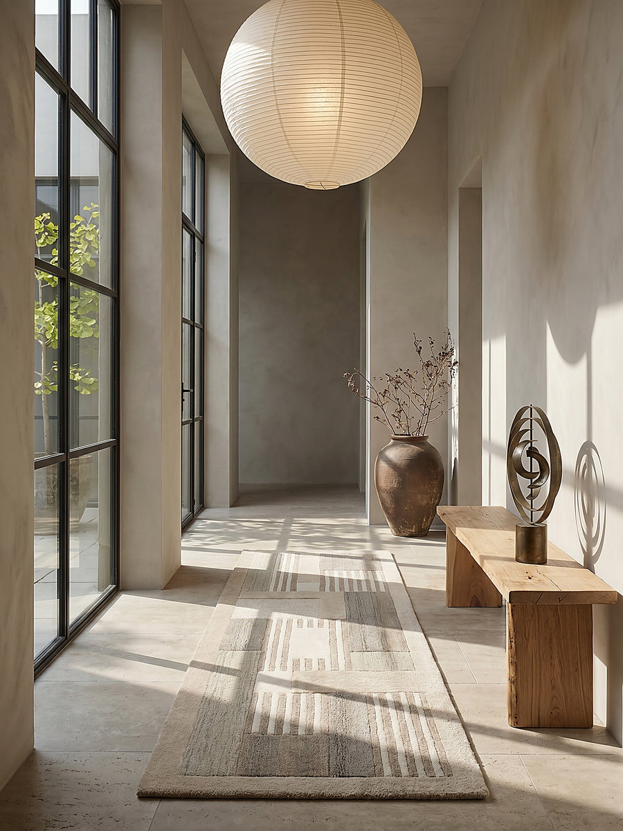 Teppich Natur Läufer im modernen Wohnzimmer_