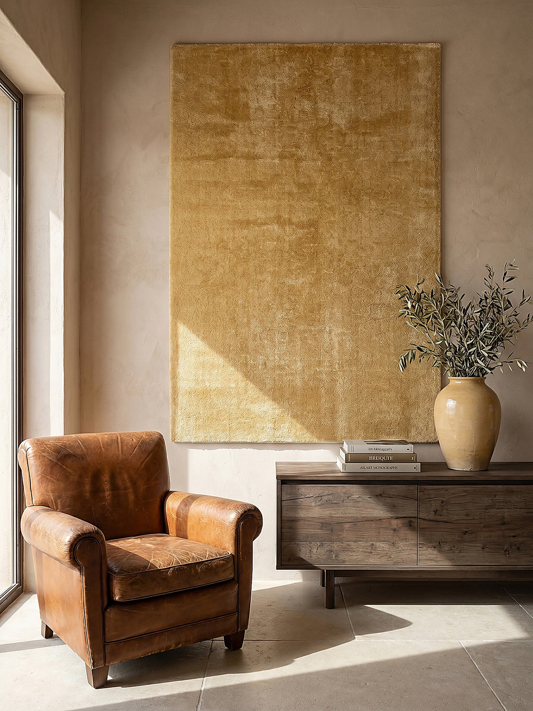 Teppich Gold als Wandteppich_
