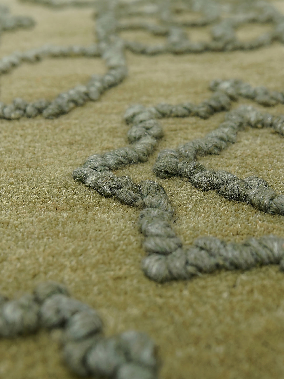 Teppich Grün Farbdetail Muster_