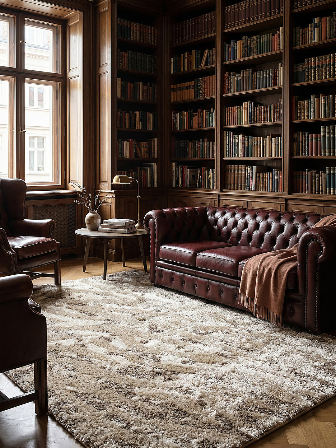 Teppich Natur rechteckig stilvolles Interieur_