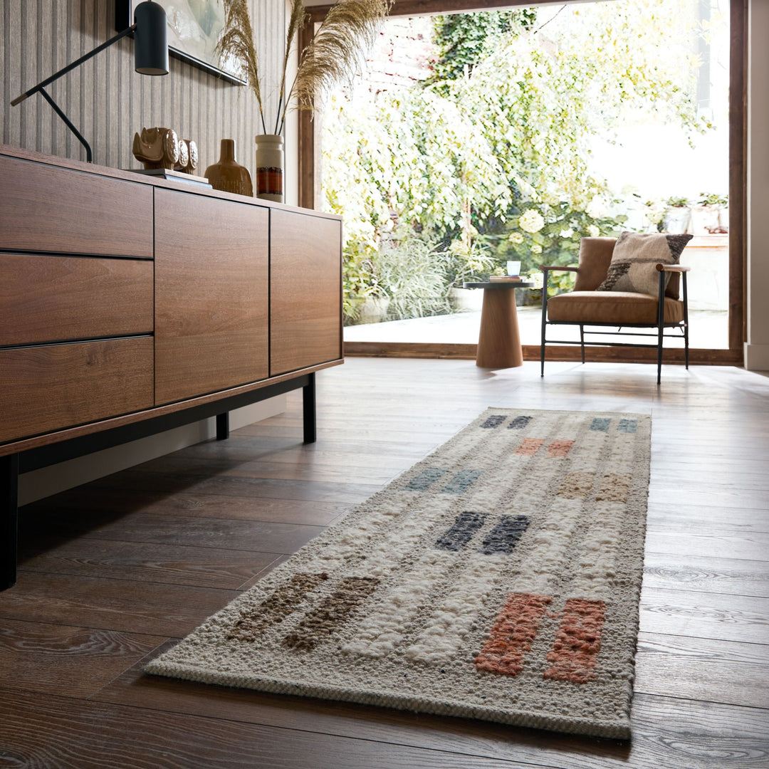 Teppich Multi Läufer MIXED FIBRES Wohnzimmer Schlafzimmer Flur ALDER_