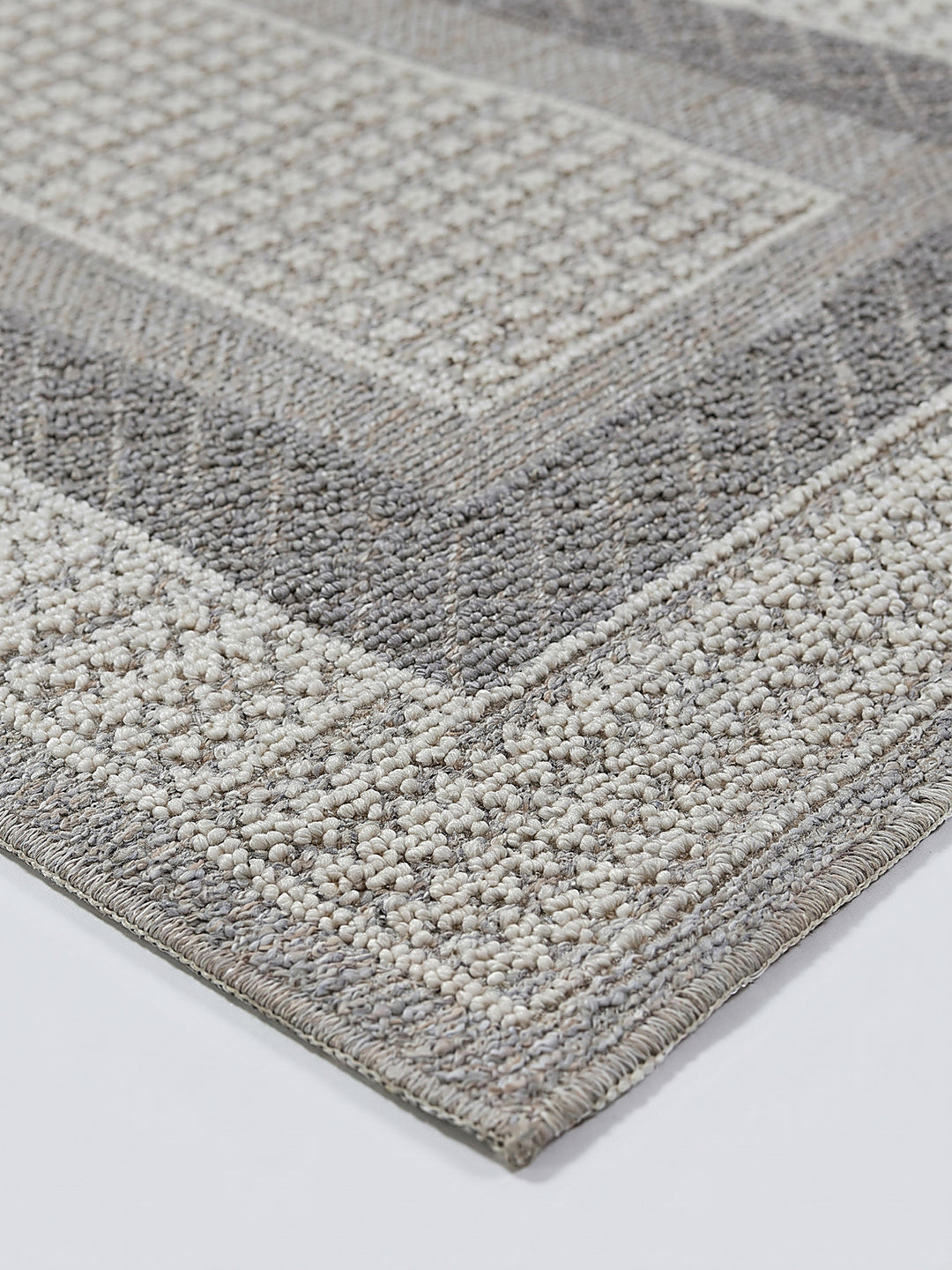 Teppich Grau Farbdetail Muster_