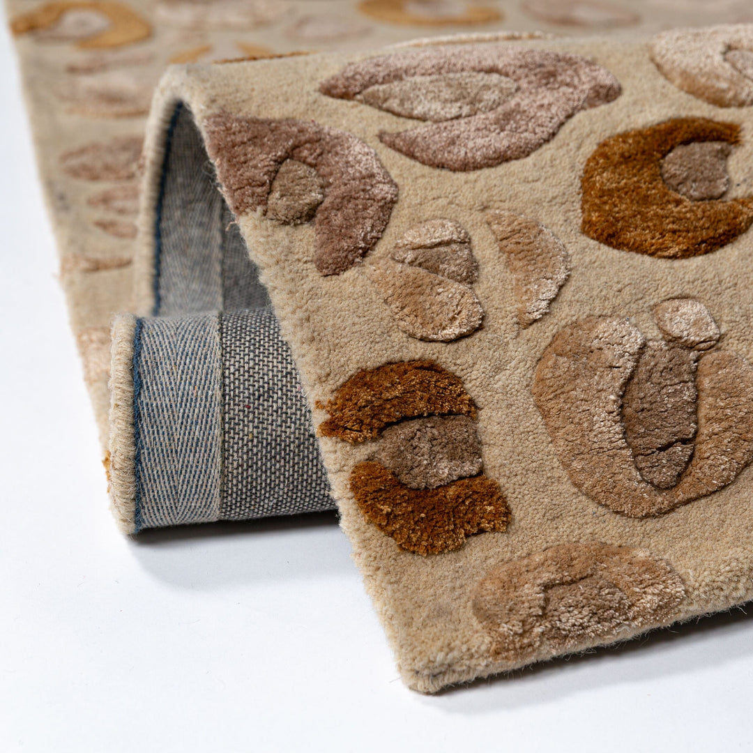 Teppich Natur rechteckig VISCOSE Einrichtung Wohnidee Bodenbelag SABLE_