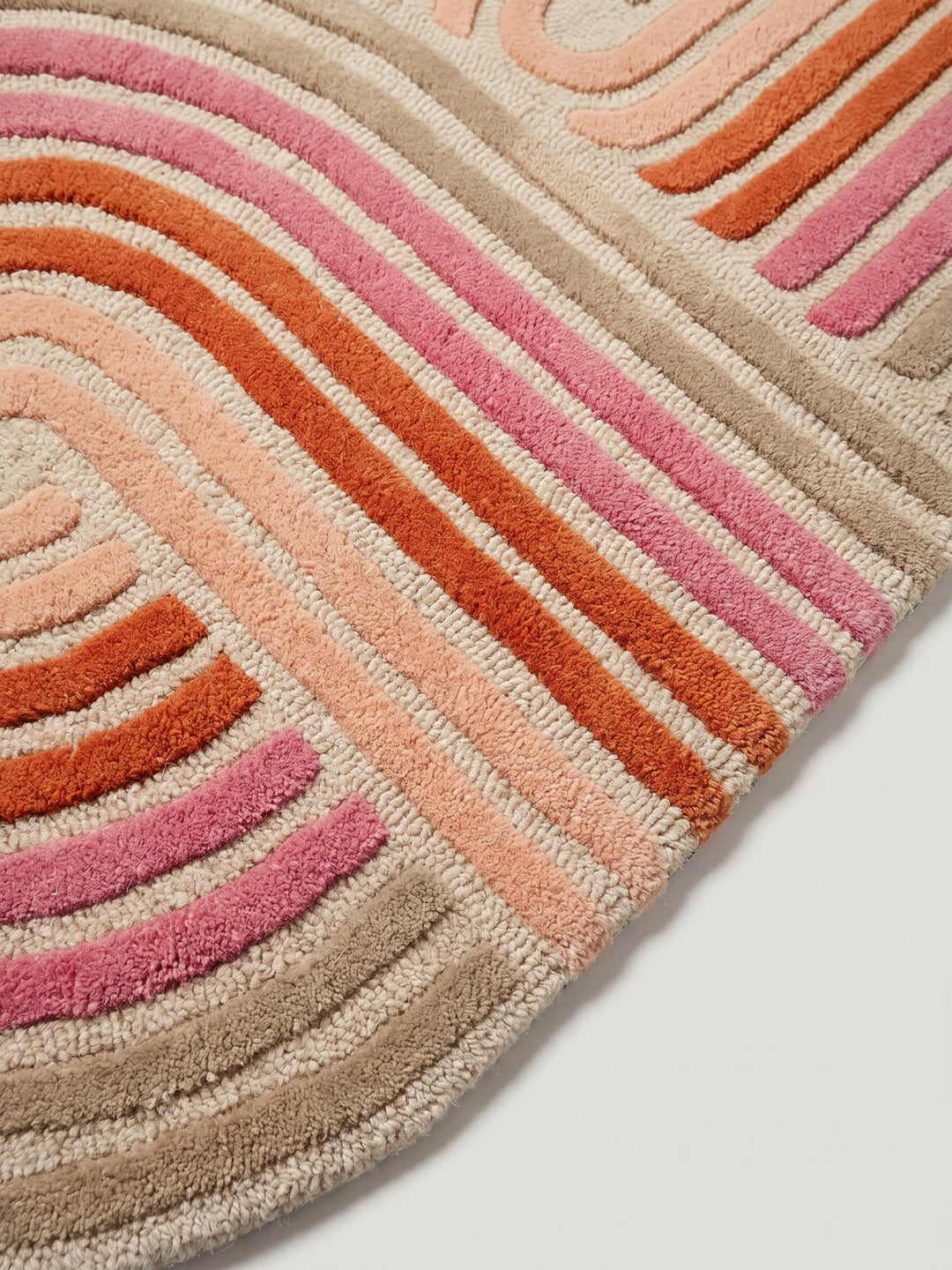 Teppich Rosa Farbdetail Muster_