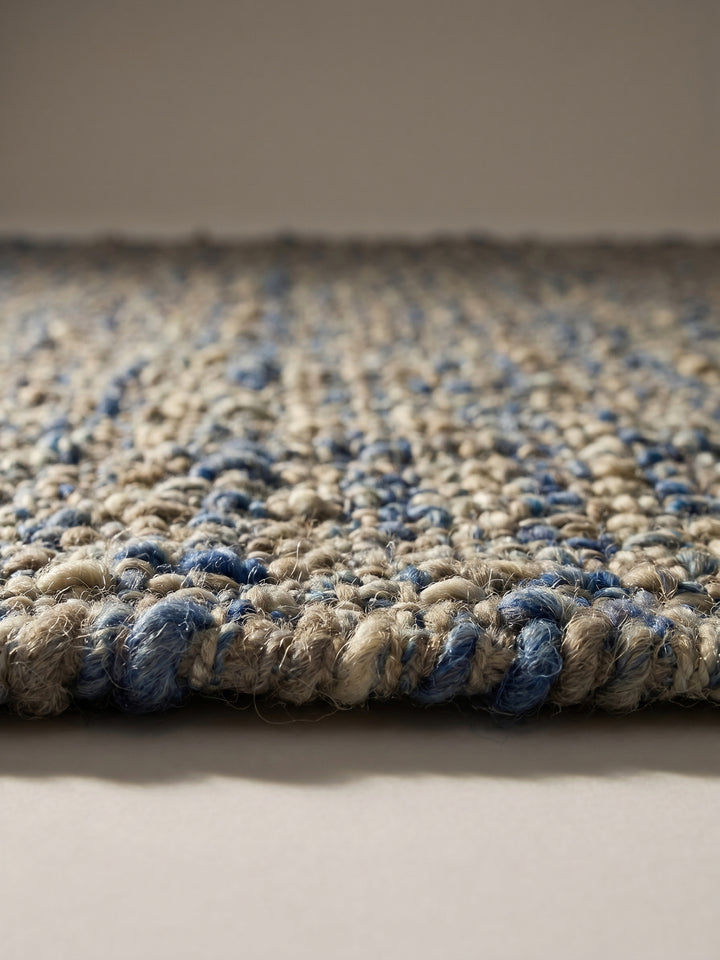 Teppich Blau Florhöhe Profil_