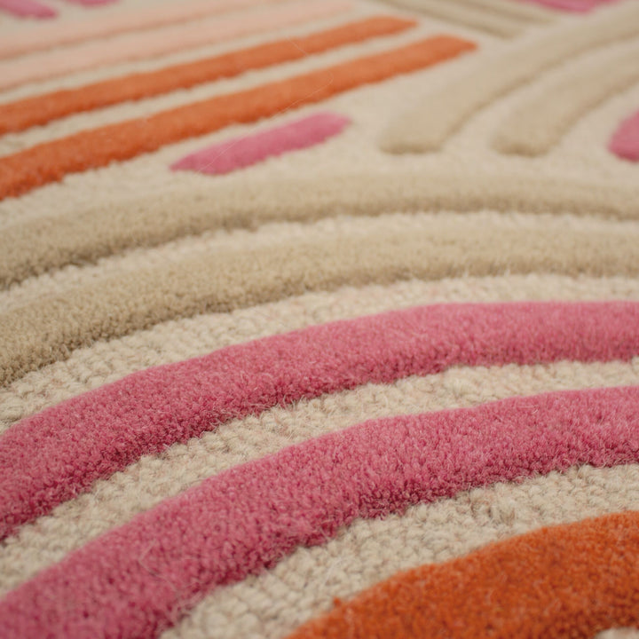 Teppich Rosa Läufer Wool Raumgestaltung Inneneinrichtung SOAR 80x300_