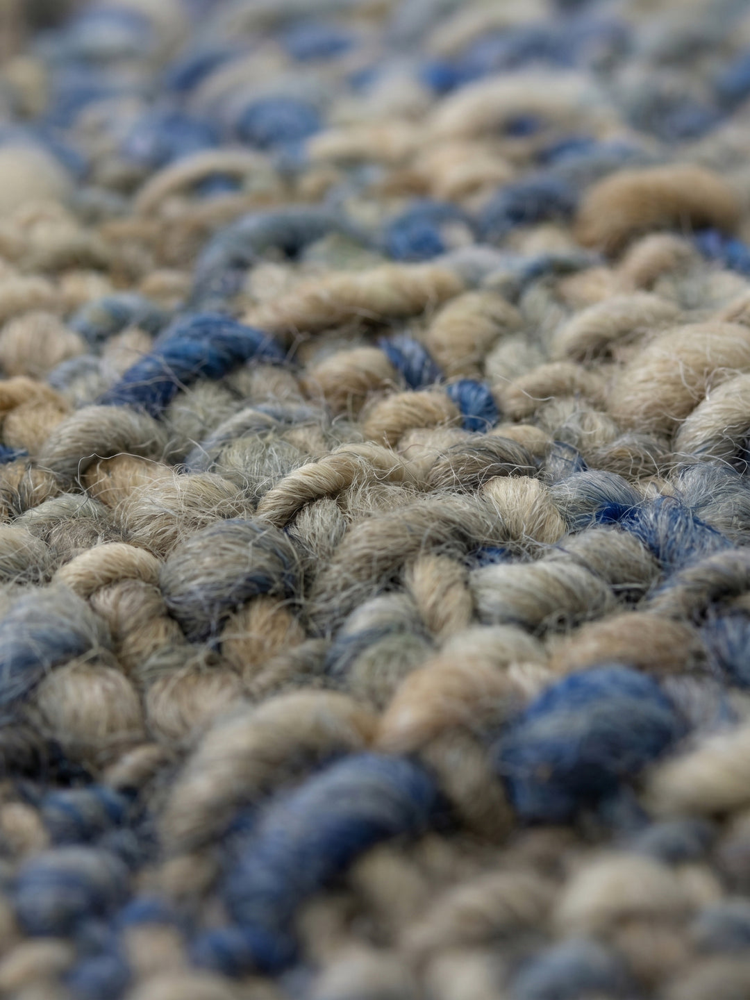 Teppich Blau Farbdetail Muster_