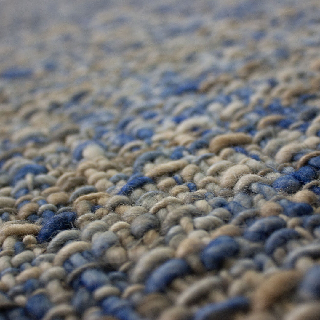 Teppich Blau rechteckig Wool Raumgestaltung Inneneinrichtung OTLEY 160x230_