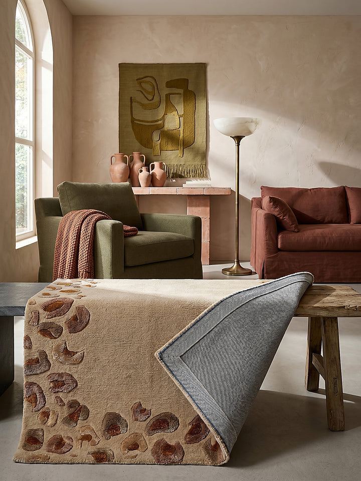 Teppich Natur rechteckig Editorial Styling_