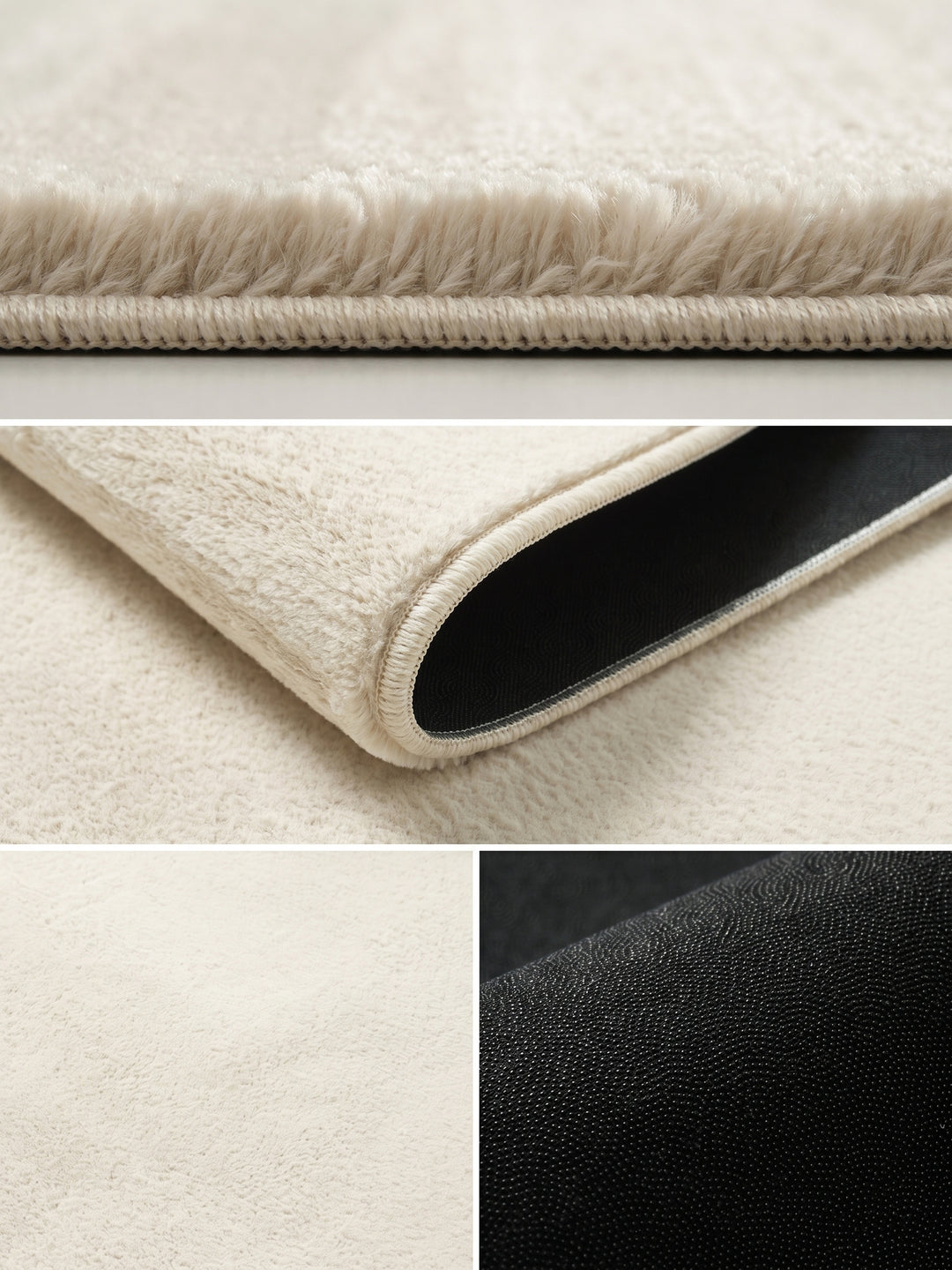 Teppich Beige Florhöhe Profil_