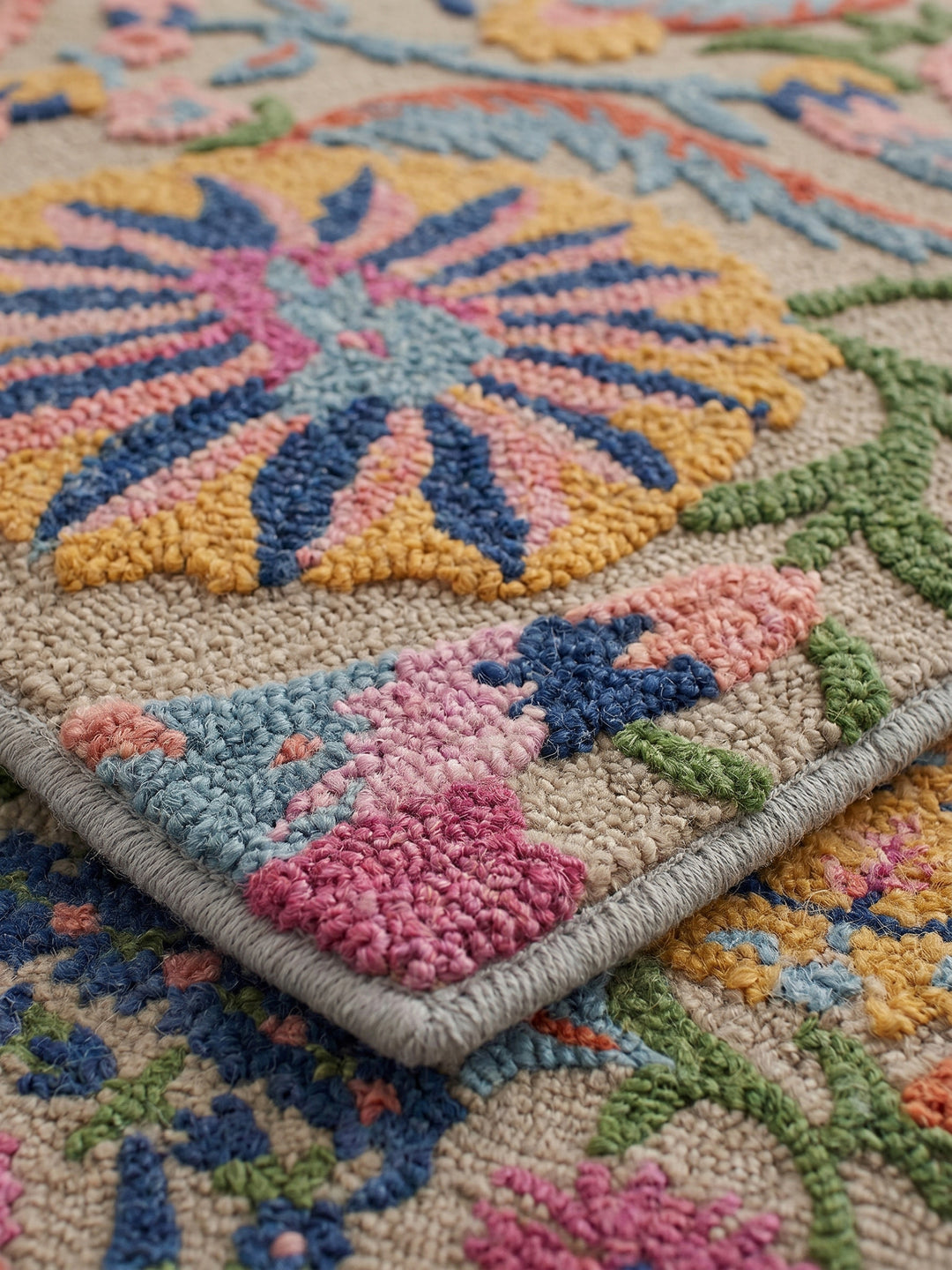 Teppich Multi Farbdetail Muster_