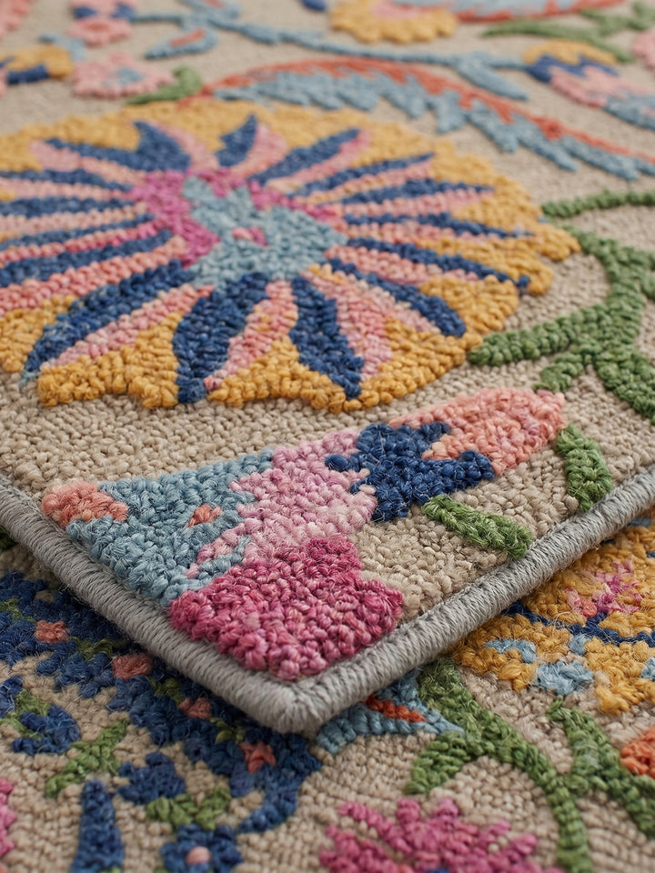 Teppich Multi Farbdetail Muster_