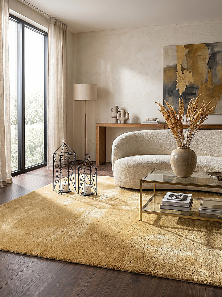 Teppich Gold Farbdetail Muster_