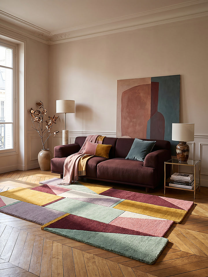 Teppich Pastel/Multi rechteckig Editorial Styling_
