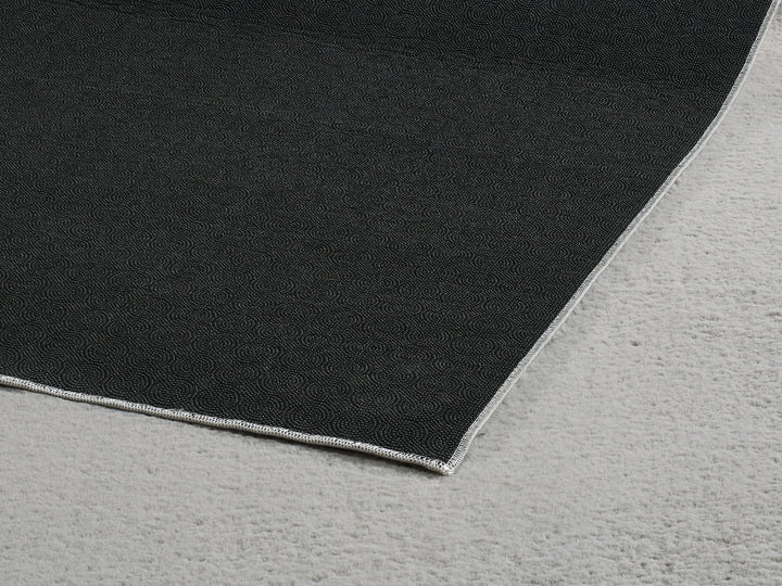 Kurzflorteppich Grau Unicolor für puristische Einrichtung aus Polyester RUTOR Serie_