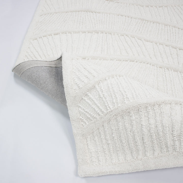Teppich Weiß rechteckig NYLON Einrichtung Wohnidee Bodenbelag CARVE_