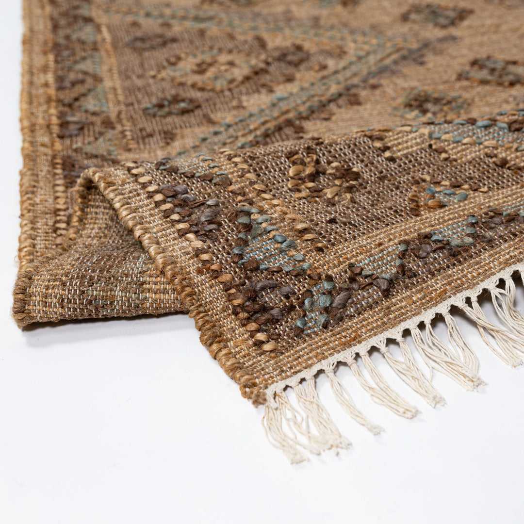 Teppich Natur rechteckig VISCOSE Einrichtung Wohnidee Bodenbelag BERMEO_