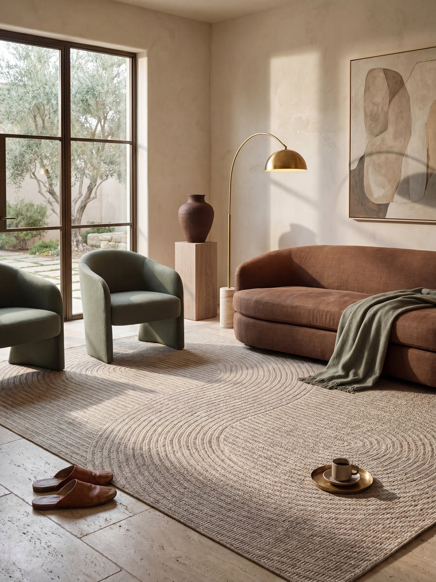 Teppich Beige Textur Nahaufnahme_