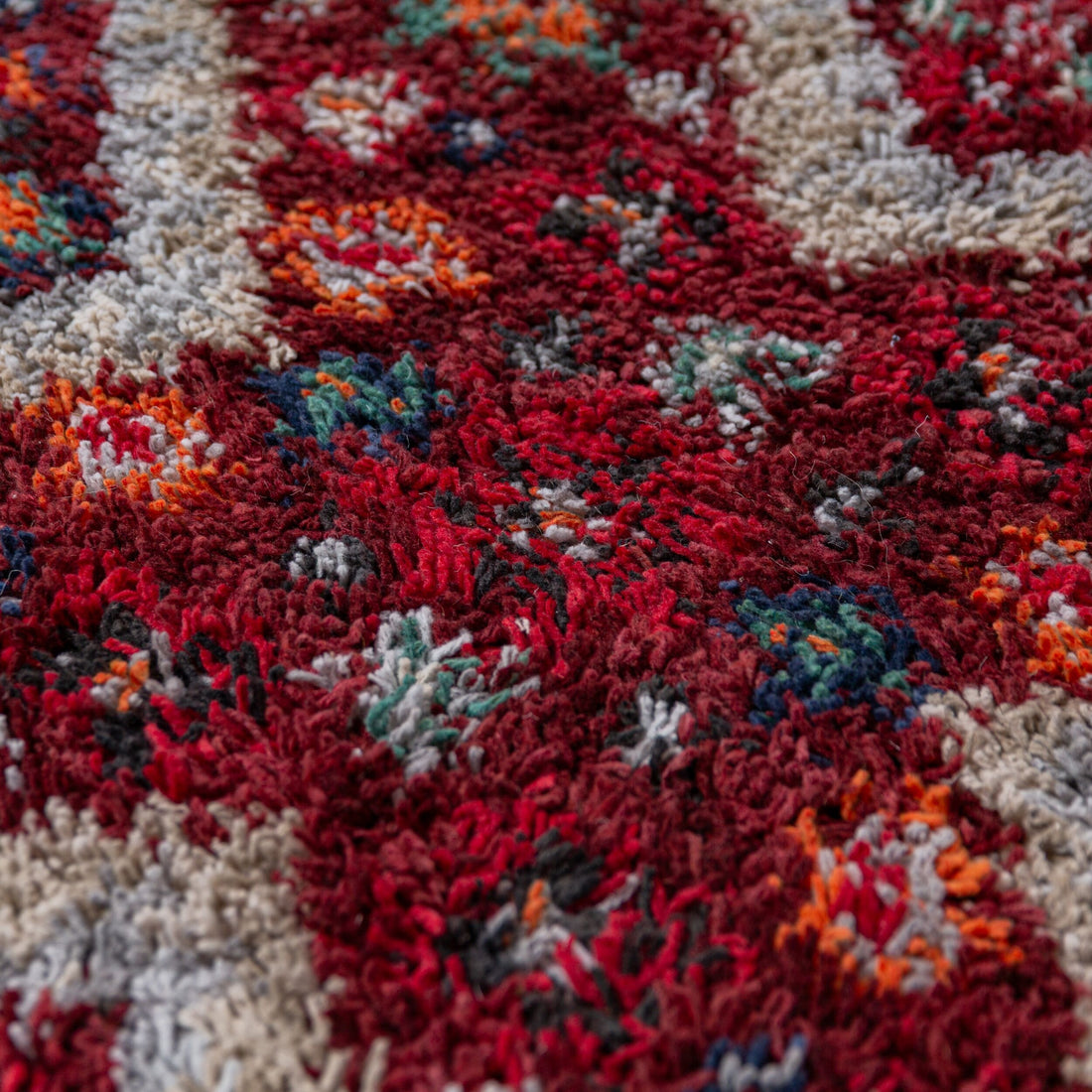Teppich Rot rechteckig Polyester Raumgestaltung Inneneinrichtung TAFRAUT