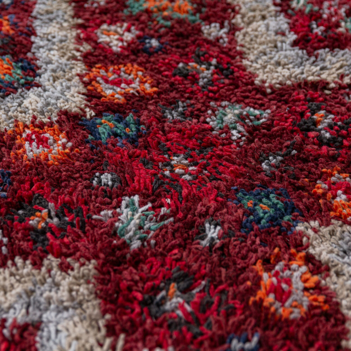 Teppich Rot rechteckig Polyester Raumgestaltung Inneneinrichtung TAFRAUT