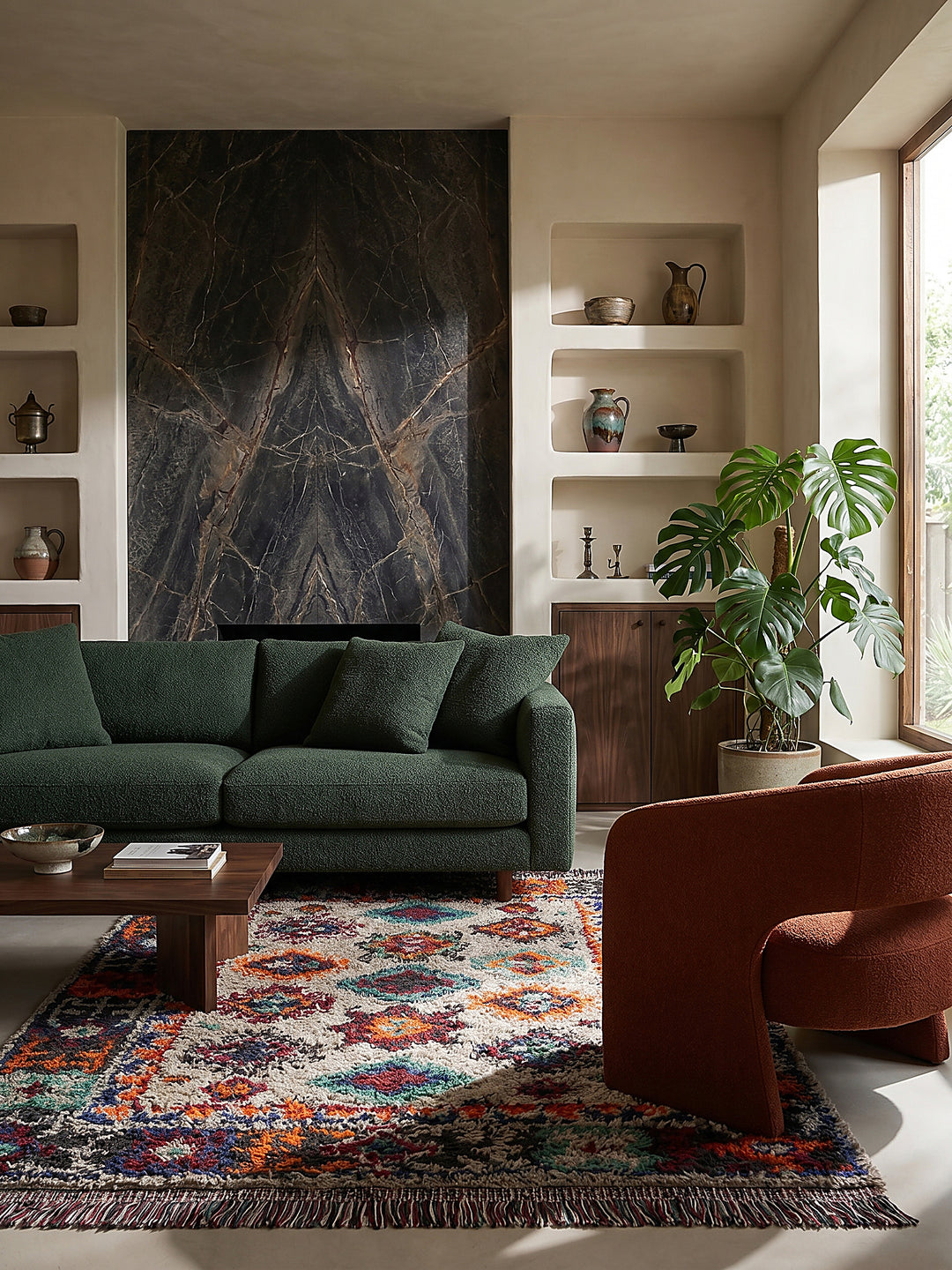 Teppich Multi rechteckig Editorial Styling_
