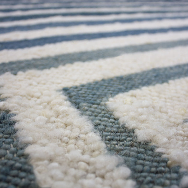Teppich Blau rechteckig MIXED FIBRES Raumgestaltung Inneneinrichtung FROND 160x230_