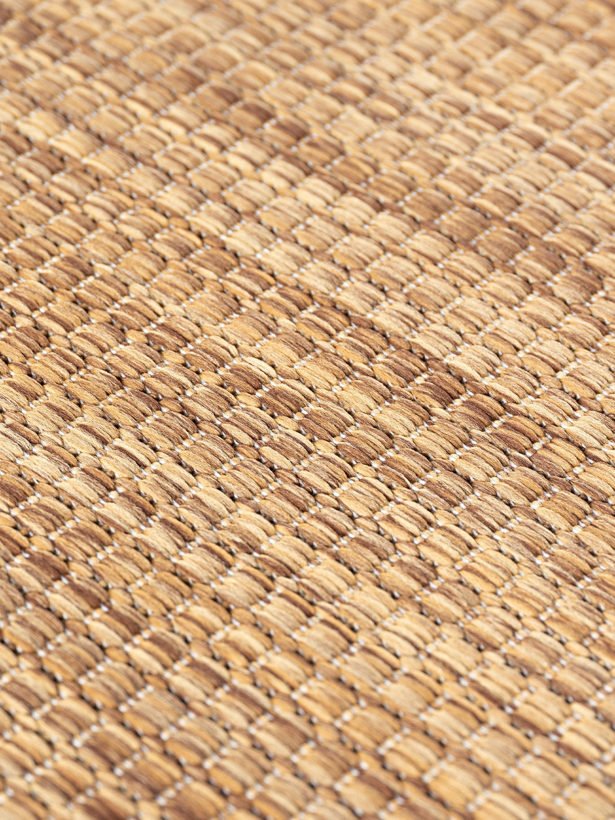 Teppich Ockerbraun Läufer Polypropylen (Flachgewebe) Interieur Wohnaccessoire Dekor_