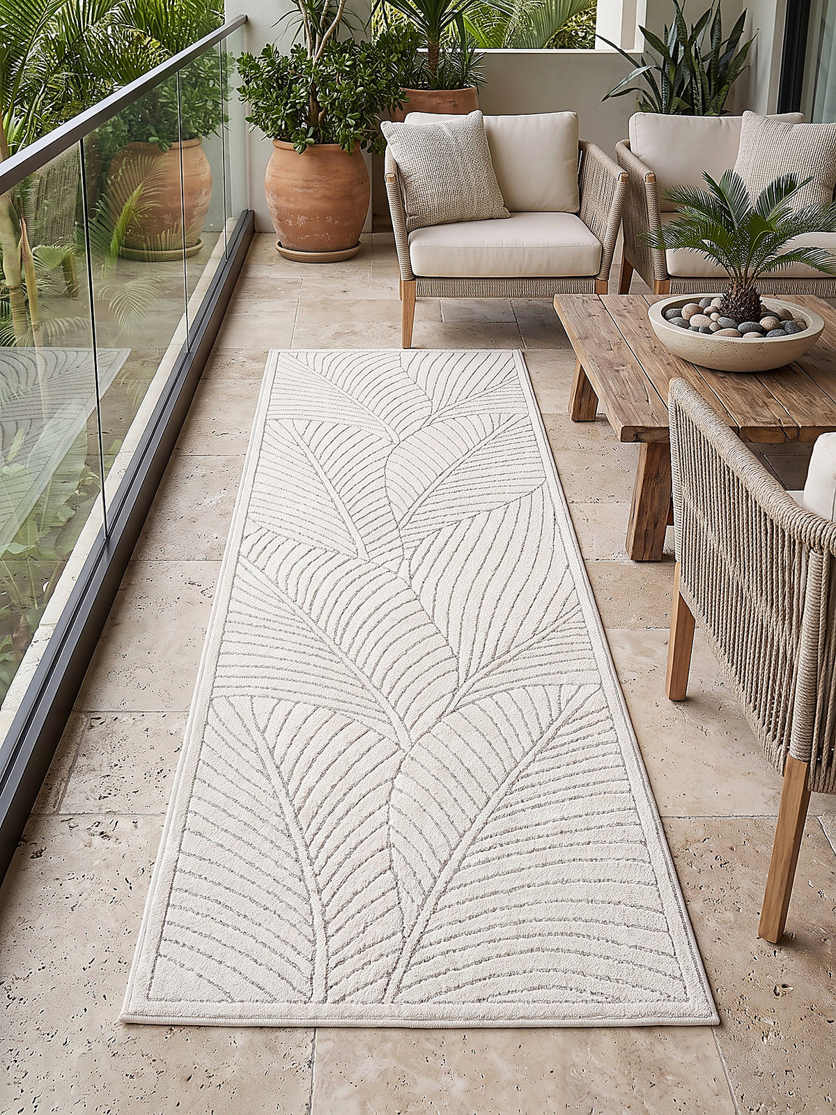 Teppich Creme Farbdetail Muster