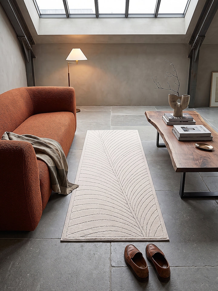 Teppich Creme Läufer in der Designerküche_