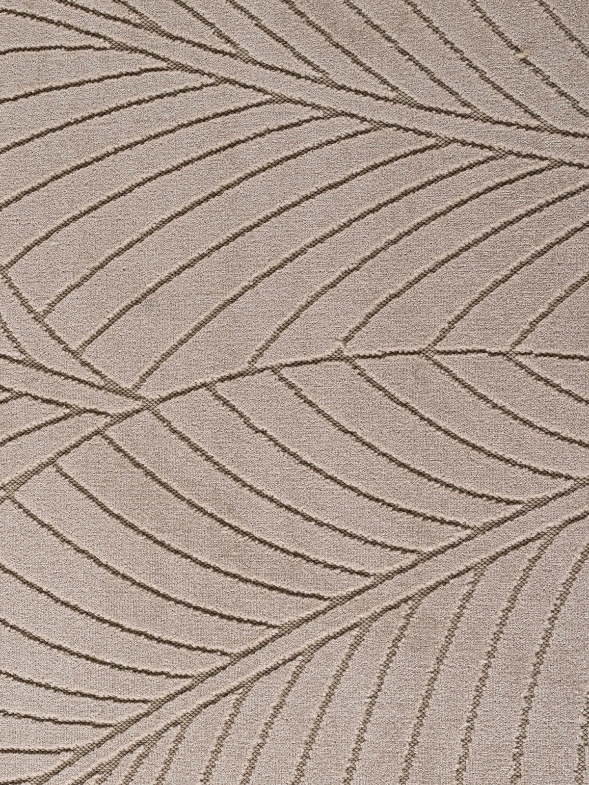 Teppich Beige rund Polypropylen (Kurzflor) Raumgestaltung Inneneinrichtung ENGADIN_