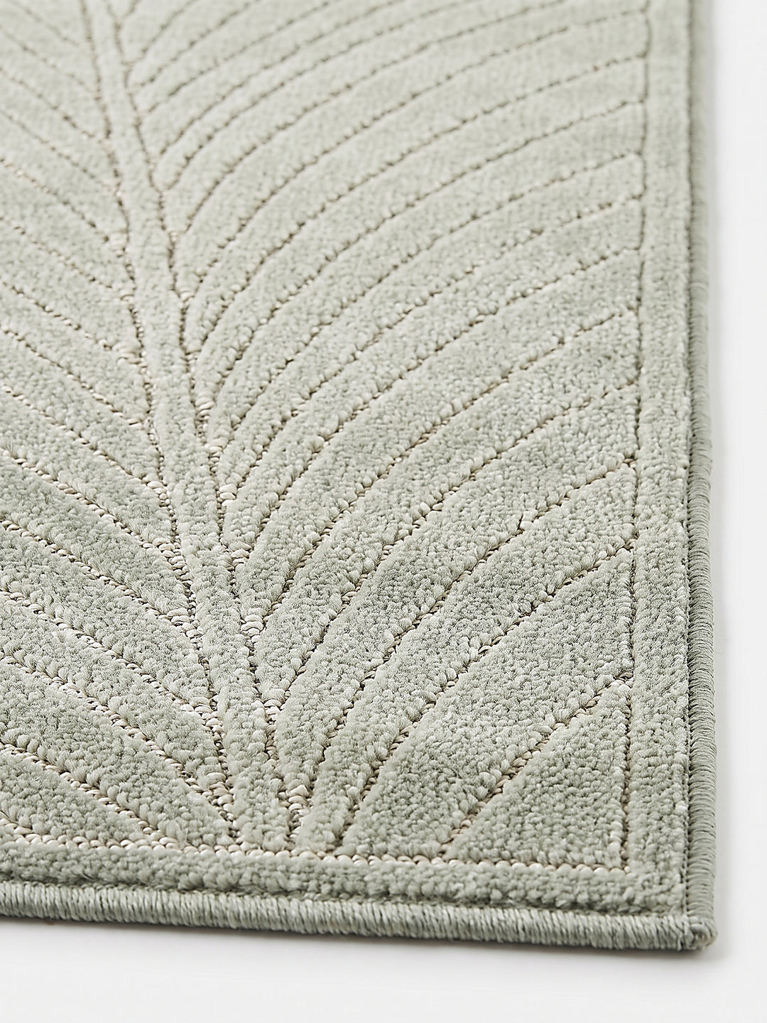 Teppich Salbeigrün Farbdetail Muster_