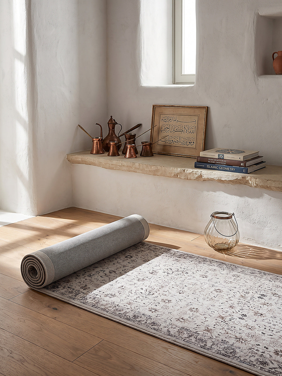 Teppich Creme Läufer Editorial Styling