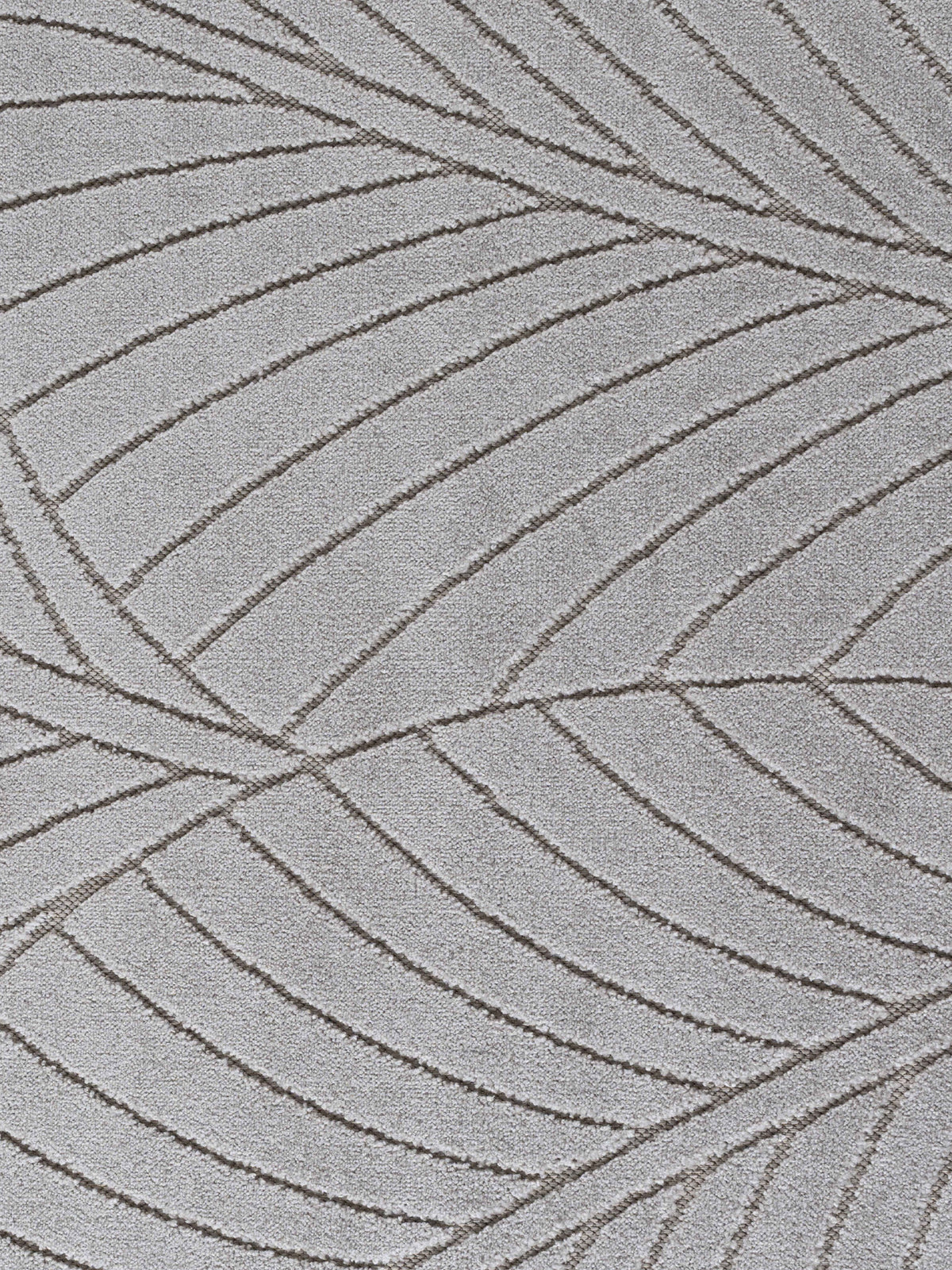 Teppich Silbergrau Läufer Polypropylen (Kurzflor) Interieur Wohnaccessoire ENGADIN Dekor_