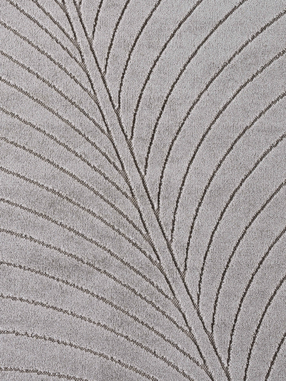 Teppich Silbergrau Läufer Polypropylen (Kurzflor) Interieur Wohnaccessoire ENGADIN Dekor