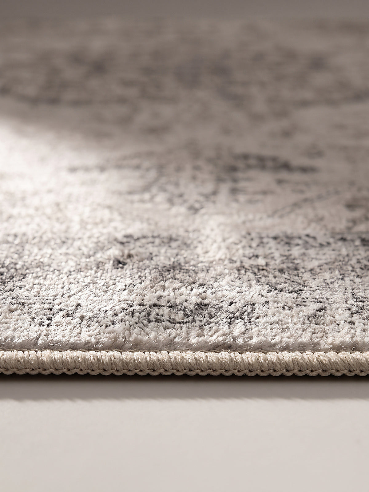 Teppich Beige-Grau Florhöhe Profil_
