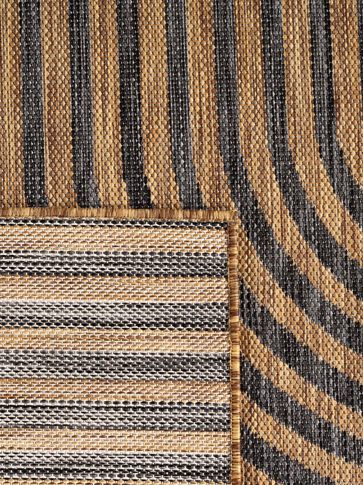 Teppich Braun-Schwarz rechteckig Polypropylen (Flachgewebe) Raumgestaltung