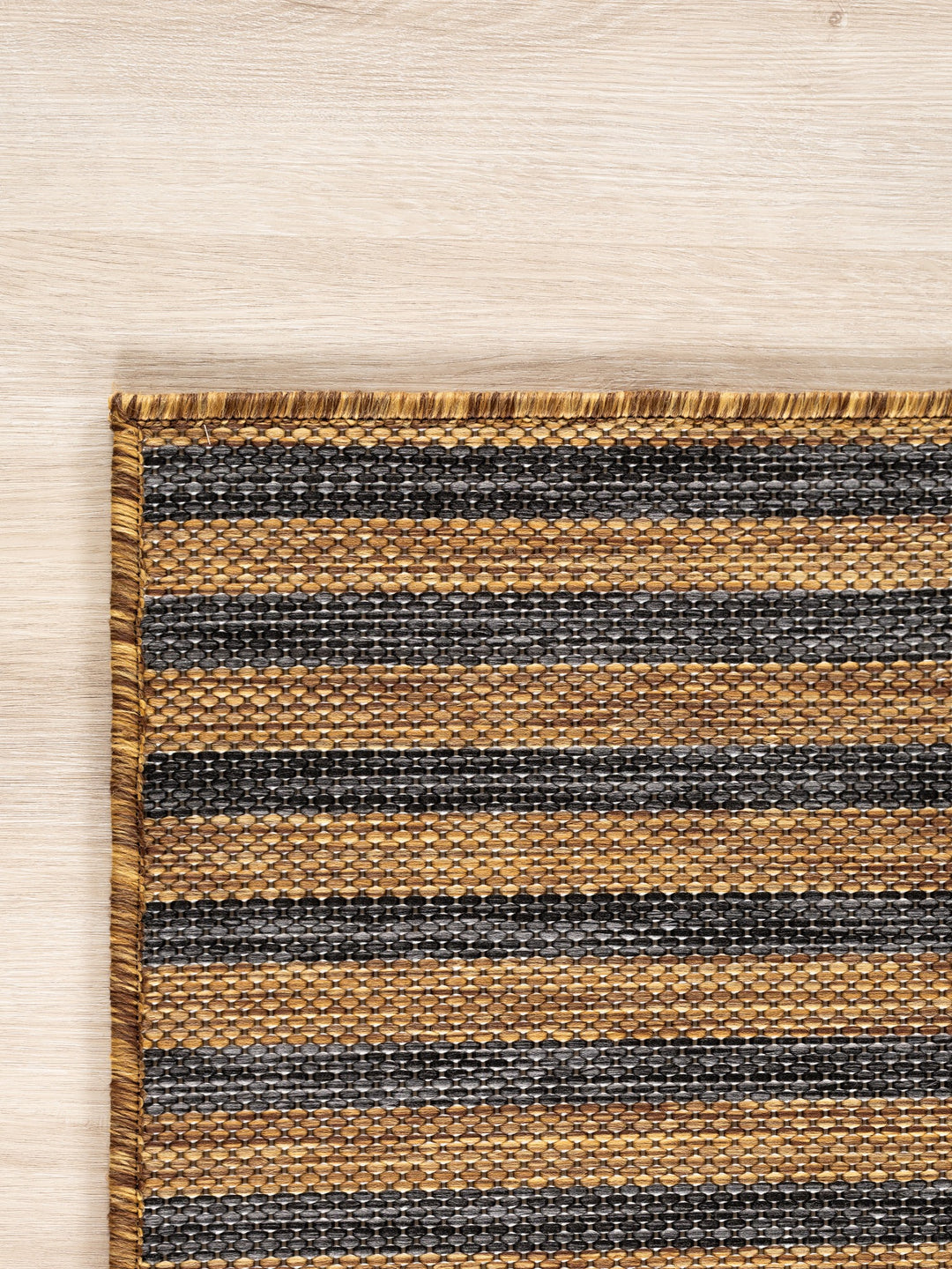 Teppich Braun-Schwarz rechteckig Polypropylen (Flachgewebe) Designteppich_