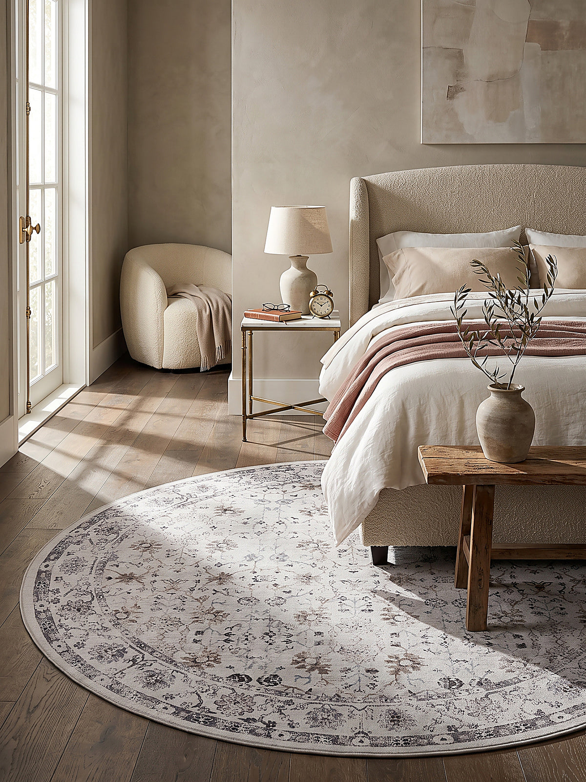 Teppich Creme Textur Nahaufnahme_