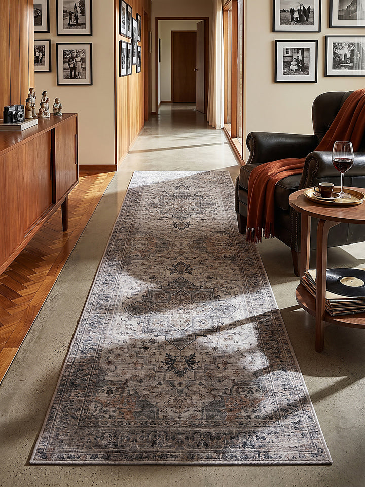 Teppich Beige-Grau Textur Nahaufnahme_