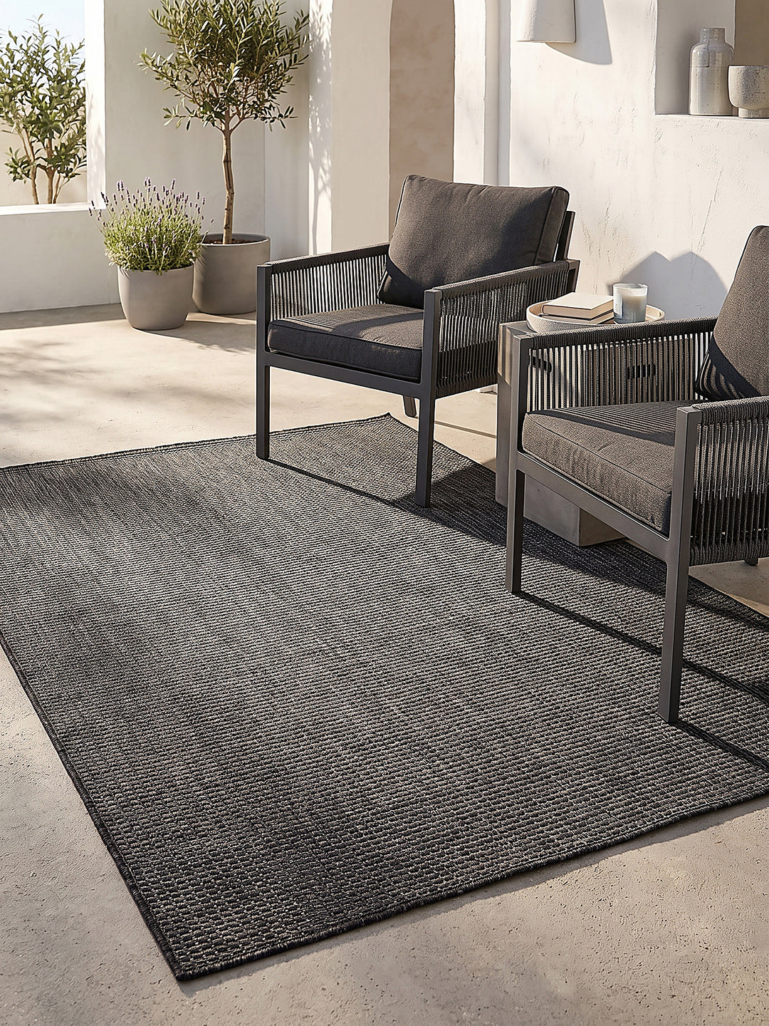 Teppich Anthrazit Farbdetail Muster_