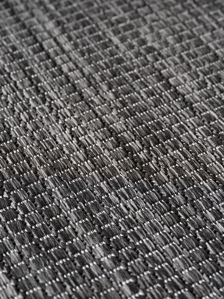 Teppich Anthrazit rechteckig Polypropylen (Flachgewebe) Interieur_