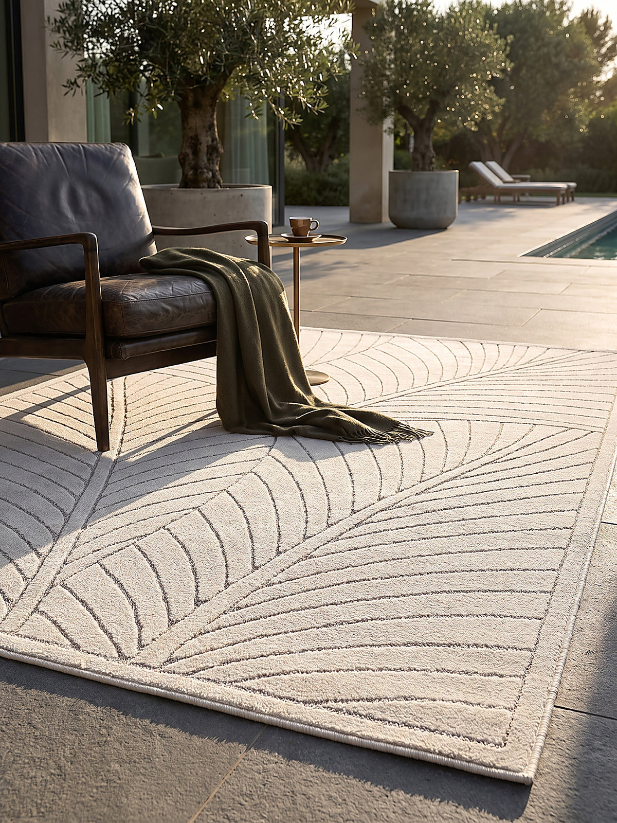 Teppich Creme Textur Nahaufnahme_