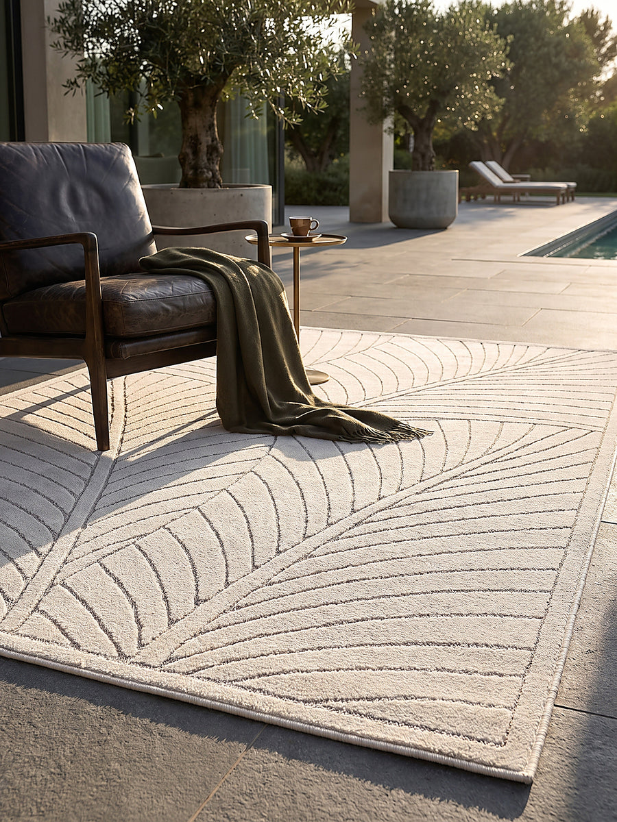 Teppich Creme Textur Nahaufnahme_