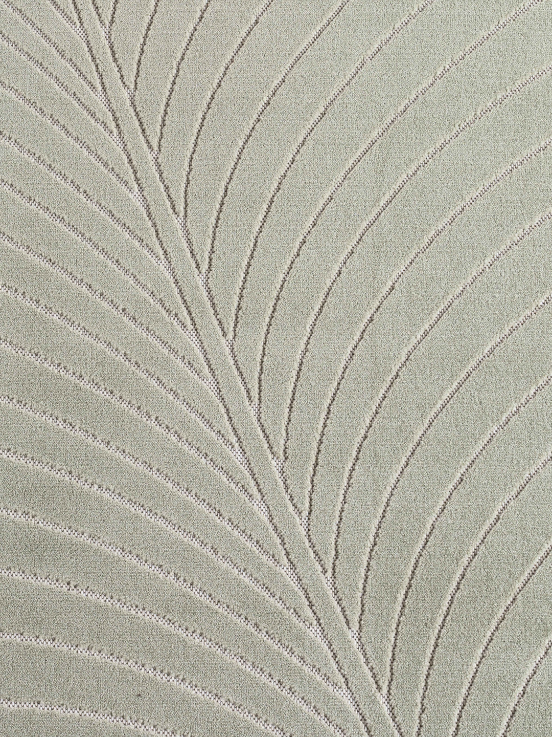 Teppich Salbeigrün rund Polypropylen (Kurzflor) Interieur Wohnaccessoire ENGADIN Dekor_