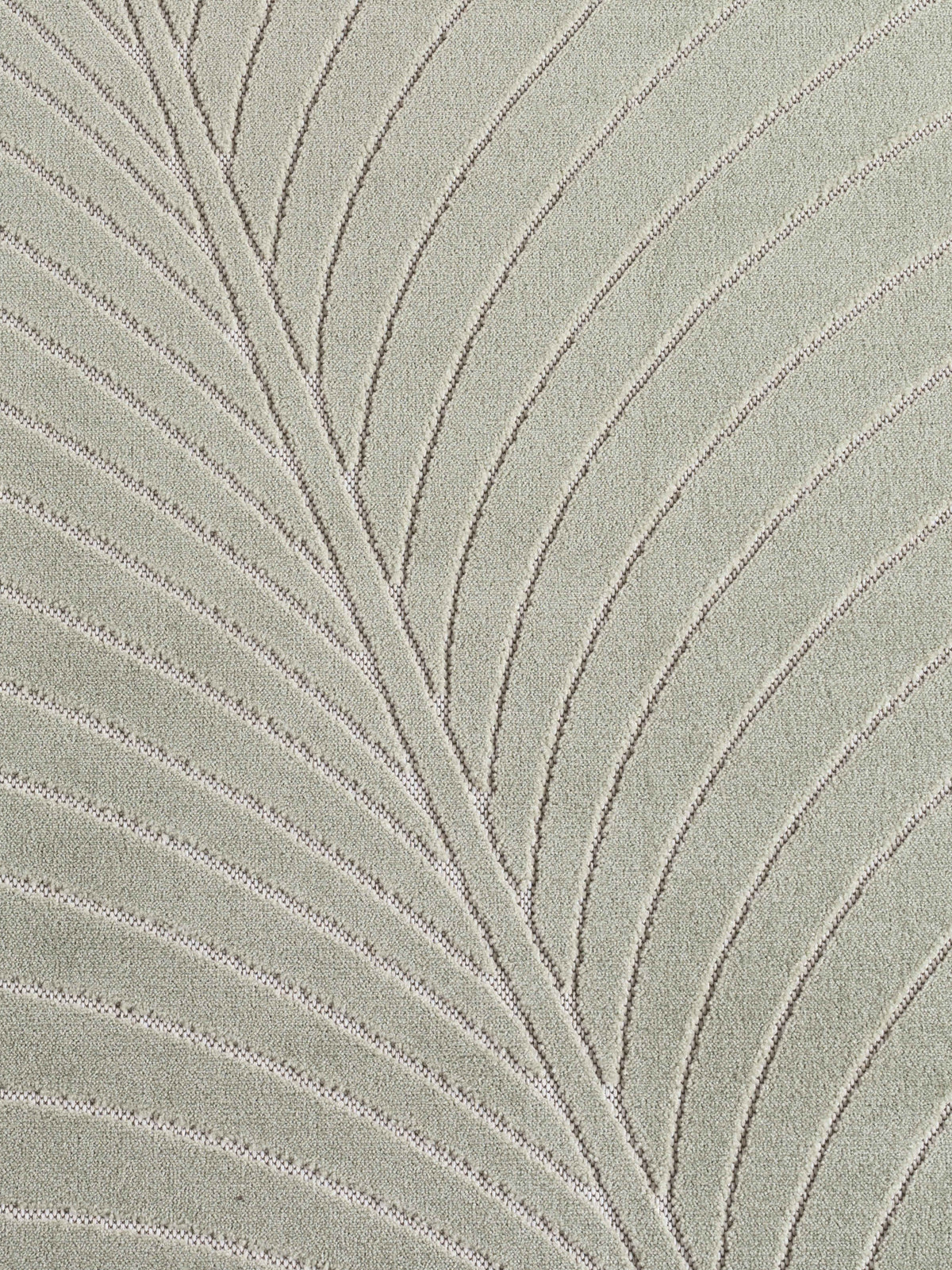 Teppich Salbeigrün rund Polypropylen (Kurzflor) Interieur Wohnaccessoire ENGADIN Dekor_
