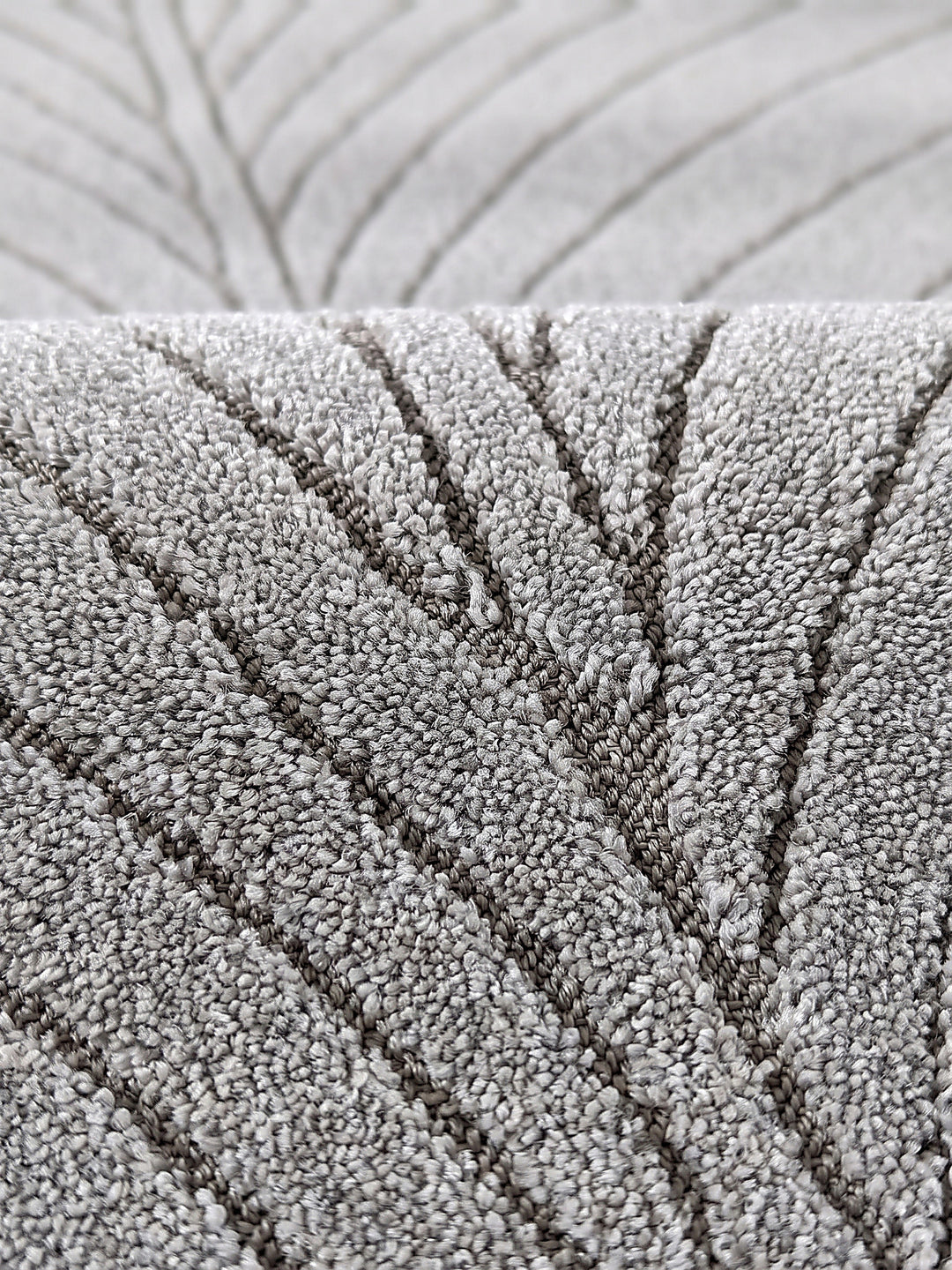Teppich Silbergrau Farbdetail Muster_